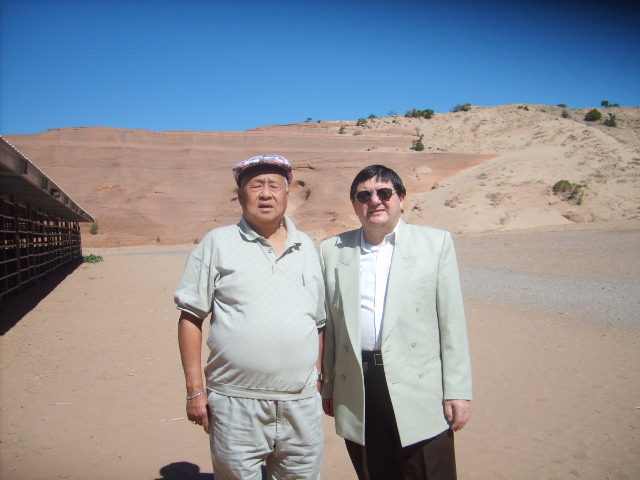 With Dr. Paul Wang from Duke University at Church Rock, NM, 2009.jpg